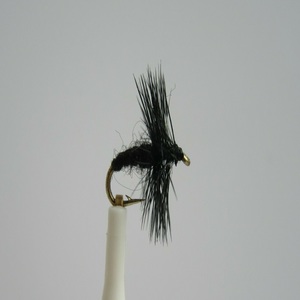 Micro Black Spider Hackle Dry Fly